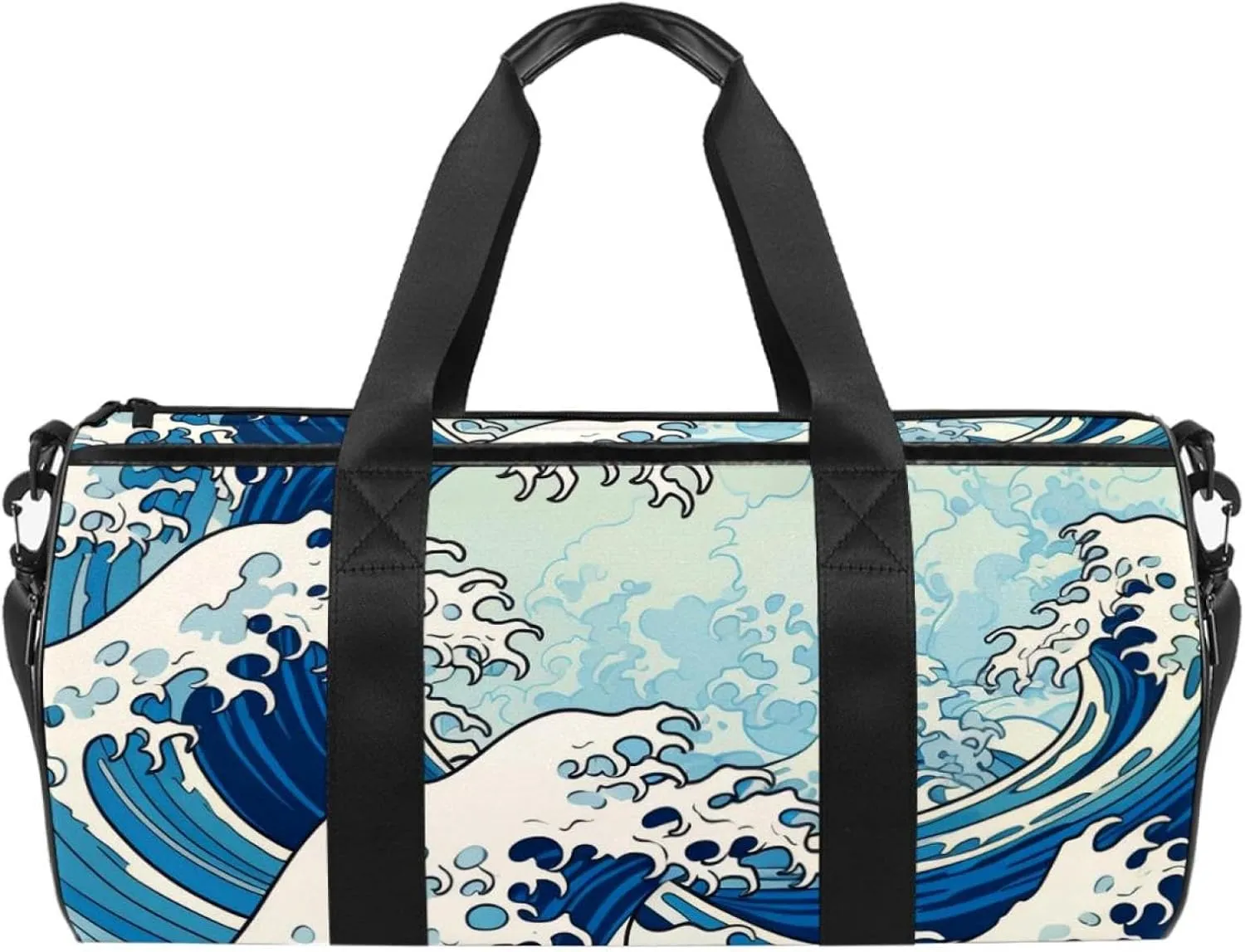 Travel Bag,Mens Gym Bag,Womens Gym Bag,Blue Waves Abstract Ocean,Sports Bag