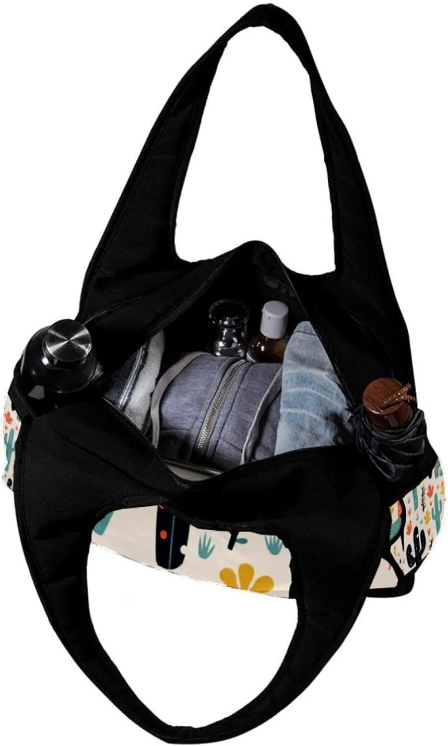 Travel Bag,Mens Gym Bag,Womens Gym Bag,Cactus Funny Llama,Sports Bag