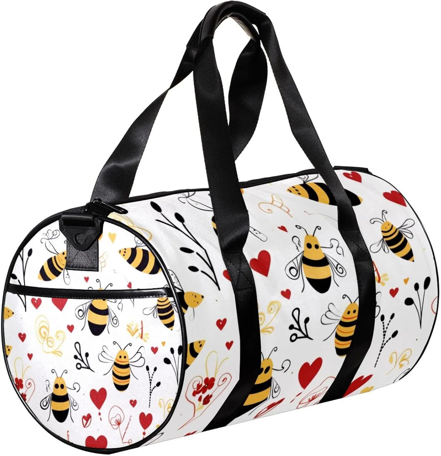 Travel Bag,Mens Gym Bag,Womens Gym Bag,Cute Honey Bee Print,Sports Bag