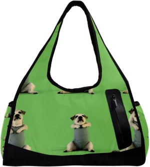 Travel Bag,Mens Gym Bag,Womens Gym Bag,Schnauzer Dog Yoga,Sports Bag