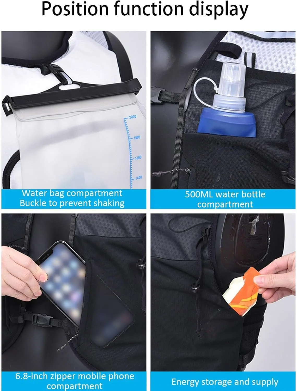 Trekking Bag | Lightweight Trail Bag | Outdoor Adventure Backpack | Waterproof Sports Trail Racing Marathons Fitness Bag