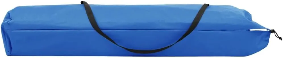 Two Person Folding Sun Lounger Blue Steel,Double Patio Camping Cot for Comfort and Durability Outdoor Furniture, Sun Loungers