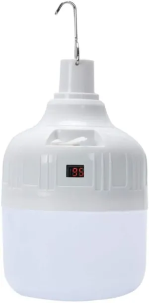 TXTC LED Digital Display Rechargeable Light Bulb Emergency Night Light Outdoor Waterproof Camping Light for Camping/Patio/Garden/BBQ/Fishing (Size : 100W)
