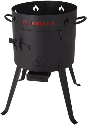 Uchag for Kazan, The "Uchag" stove for cooking in Kazan. Safe and efficient outdoor stove. Uniform heat distribution. Ideal for camping, Portable Outdoor Camping Stove (15.8-qt (15 L))