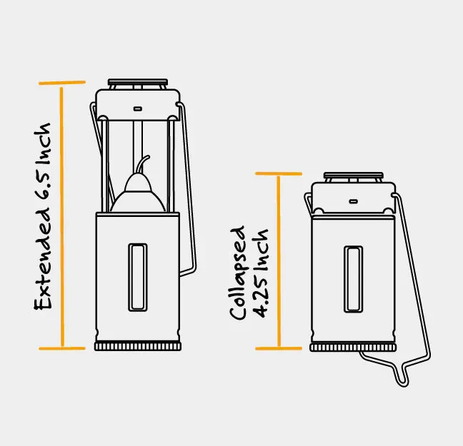 UCO Candle Lantern Raw Aluminum