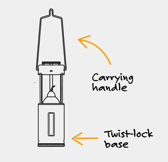 UCO Candle Lantern Raw Aluminum
