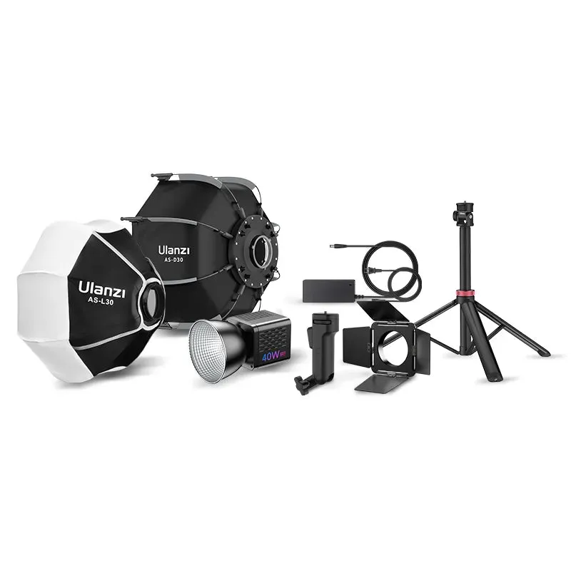 Ulanzi 40W Portable LED Video Light Bundle
