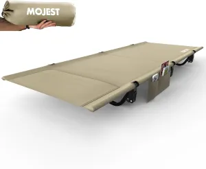 Ultralight Camping Cot for Adults, Portable Folding Camping Bed, Supports 350 lbs - Lightweight for Travel, Camping, Hiking, Backpacking, Mountaineering (Khaki)