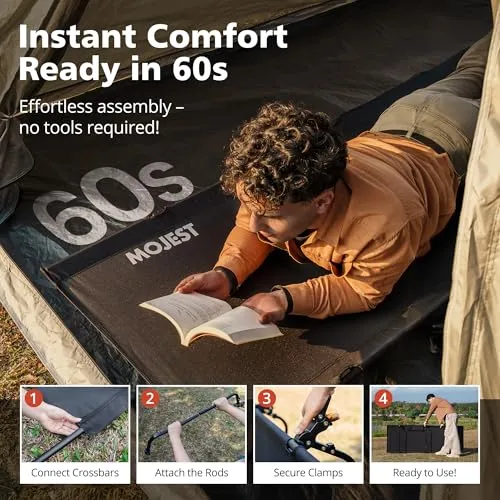 Ultralight Camping Cot for Adults-Portable Folding Camping Bed