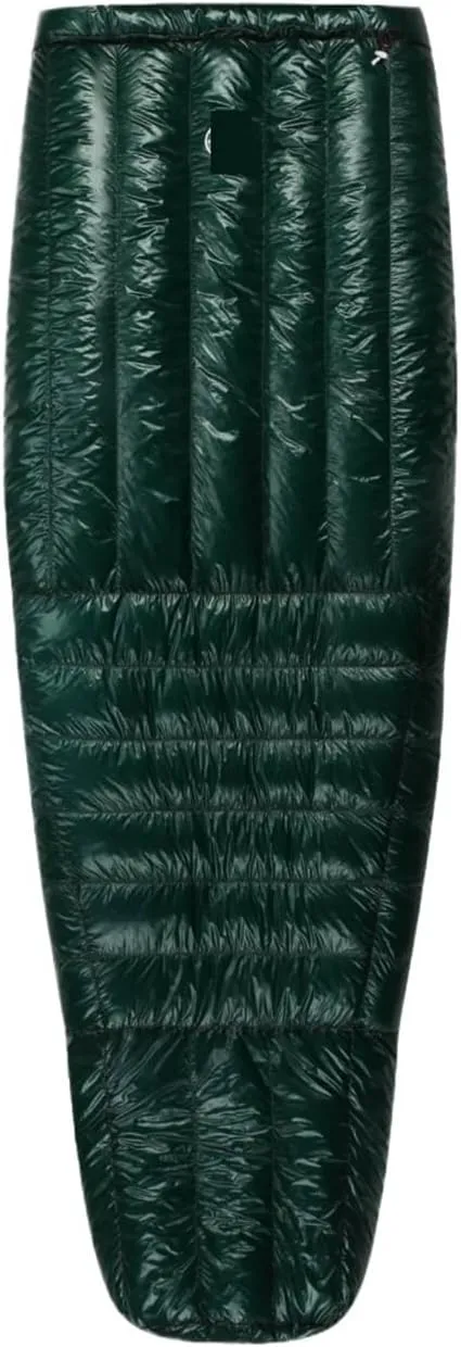 Ultralight Down Sleeping Bag -5°F 800FP for Winter Camping & Hiking, 10D Fabric, Windproof Twilight Quilt(Twilight II-Green-L)