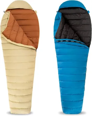 Ultralight Down Sleeping Bag for Adults with 600 Fill Power, Compact Sleeping Bag with Compression Sack for Backpacking, Hiking and Camping