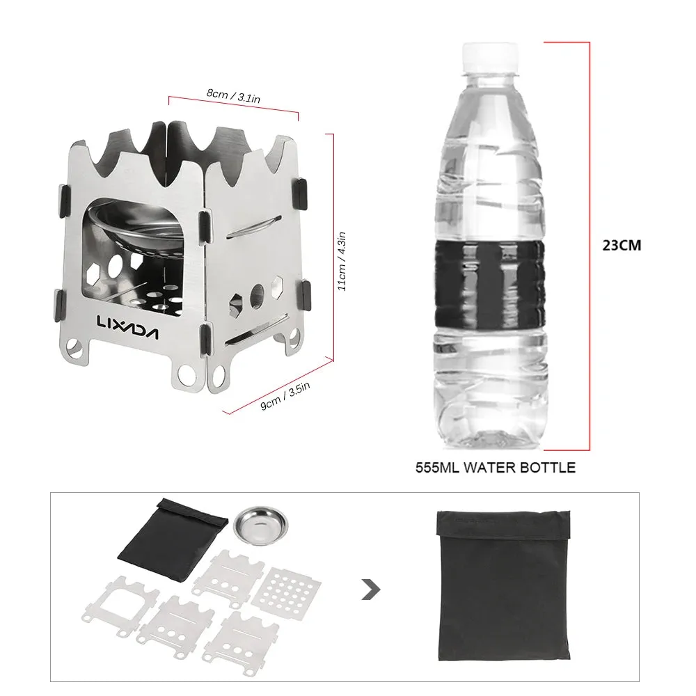 Ultralight Folding Stainless Steel Outdoor Camping Stove
