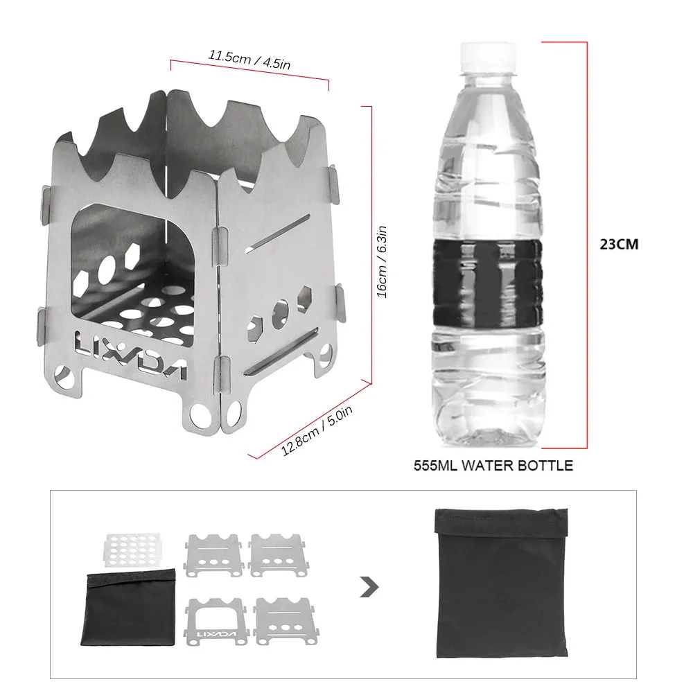 Ultralight Folding Stainless Steel Outdoor Camping Stove