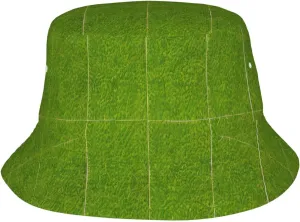 Unisex Foldable Adult Green Grassland Fisherman's Hat for Outdoor Activities, Breathable, Lightweight