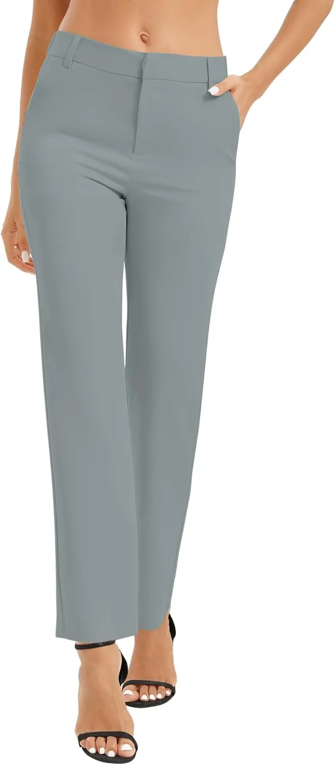 Urban CoCo Women's High Waisted Dress Pants 2024 Fall Stretch Work Slacks for Women Business Casual