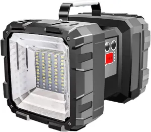 USB Rechargeable Camping Lantern, Portable LED Camping Strong Light, Waterproof Long-Range Work Searchlight Flashlight for Dog Walking, Biking and Other Outdoor Activities