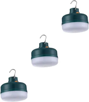 VANZACK 3pcs Led Camping Lantern Rechargeable Magnetic Emergency Light Hook Versatile Lighting Modes Wide Illumination for Outdoor Tent and Emergency Use