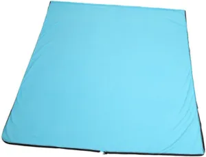 VICASKY Camping Fleece Lightweight with Storage Bag for Outdoor Activities Sky Blue for Hiking Camping and Home Use