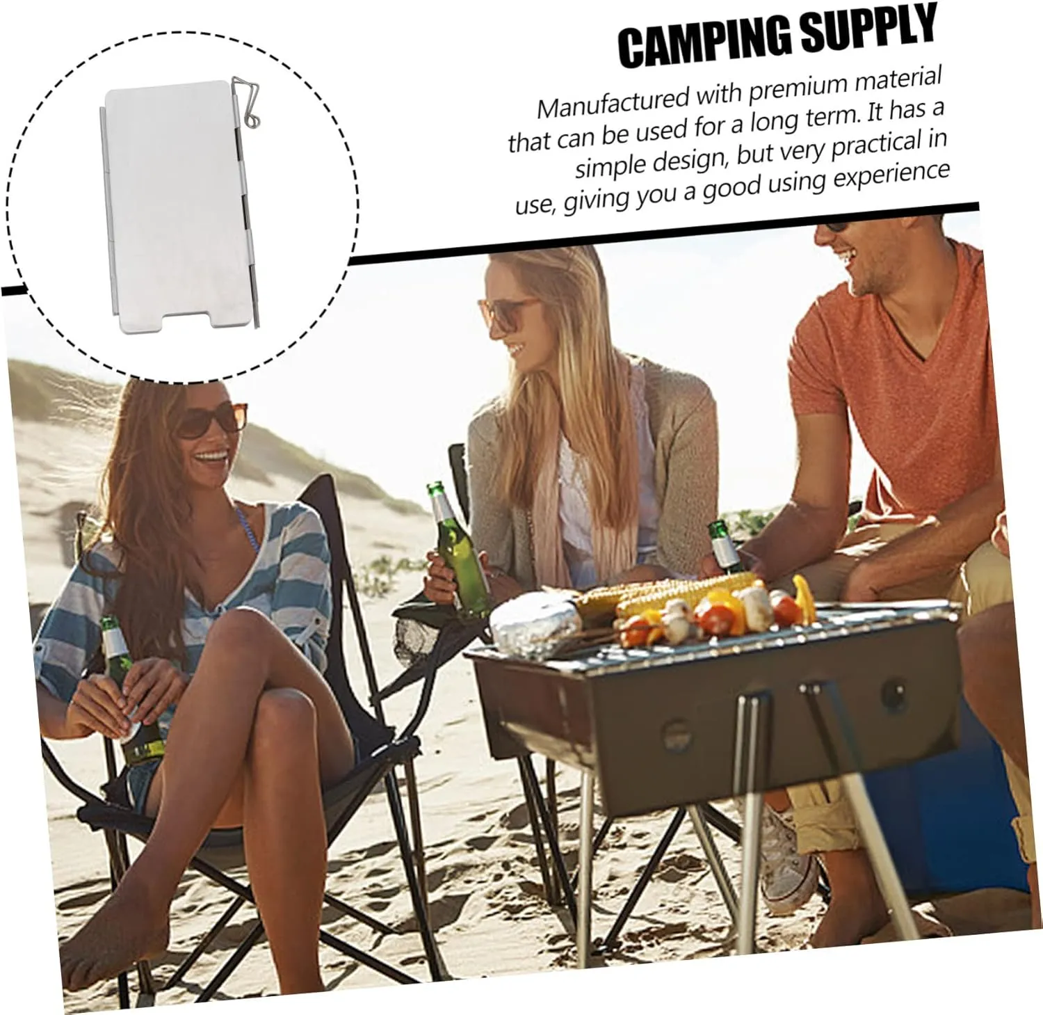 VICASKY Windshield Stove Windscreen Shade Portable Cooking Foldable Windscreens Kitchen Oil Shield Folding