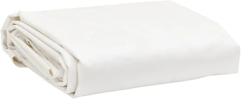 vidaXL Tarpaulin White 8.2x14.8' 7.11 oz/ft²