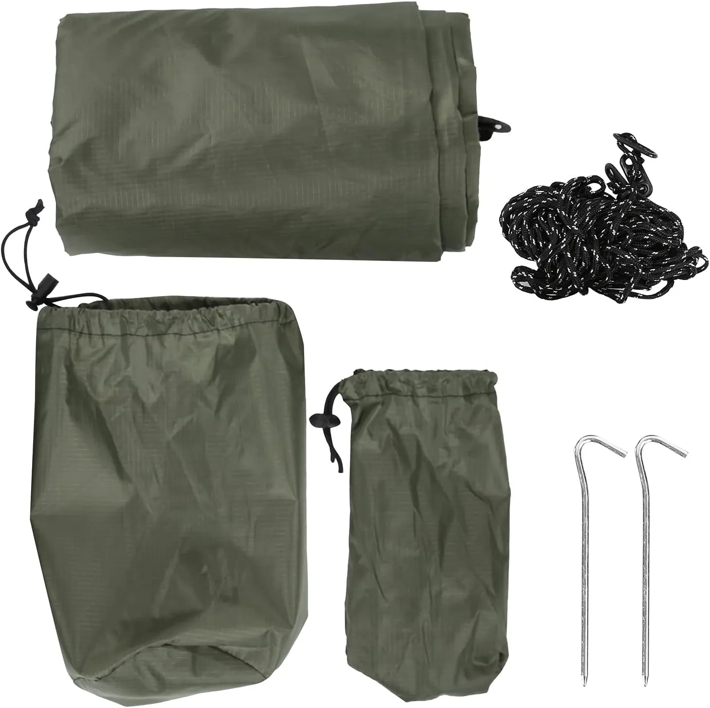 Water Resistant Multifunction Rhombus Camping Shade Cloth for Beach Camping Tent Water Prevent Hammock (Camouflage)