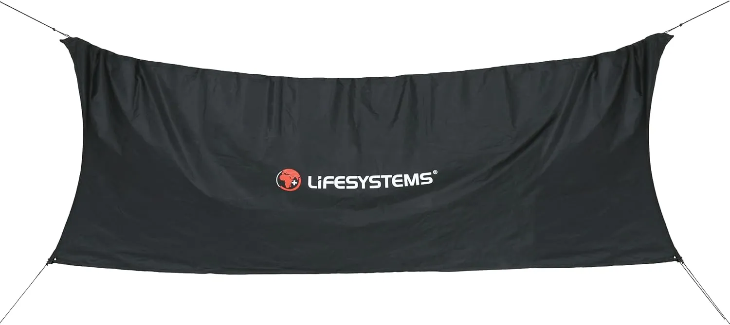 Waterproof Camping Tarp, Black, One Size