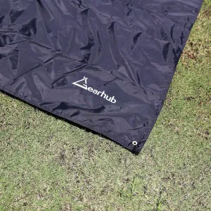 Waterproof Camping Tent Tarp 9.8x6.9FT Portable Groundsheets Rain Fly Footprint Shelter Sunshade Beach Picnic Blanket Mat 6 Grommets for Outdoor