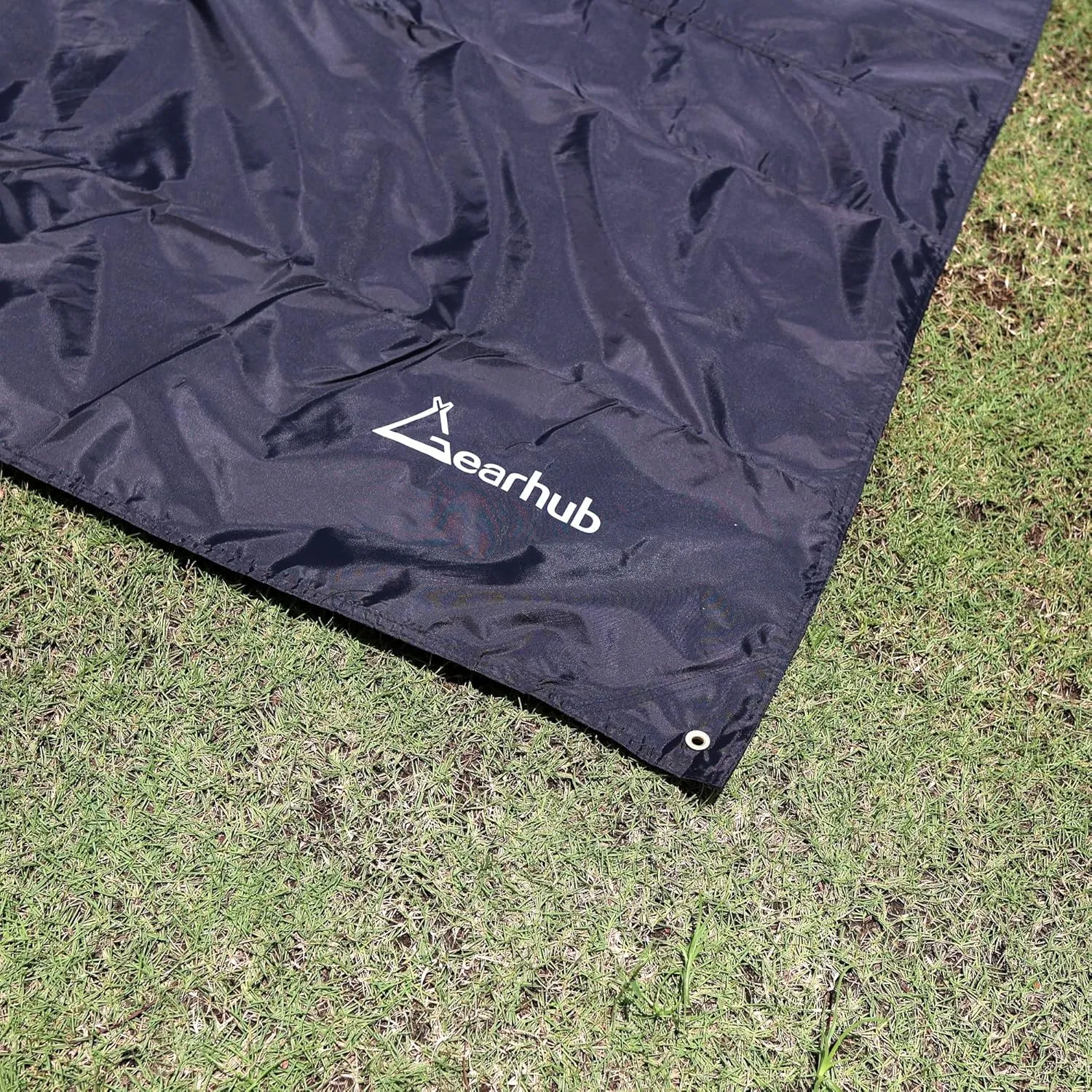 Waterproof Camping Tent Tarp 9.8x6.9FT Portable Groundsheets Rain Fly Footprint Shelter Sunshade Beach Picnic Blanket Mat 6 Grommets for Outdoor