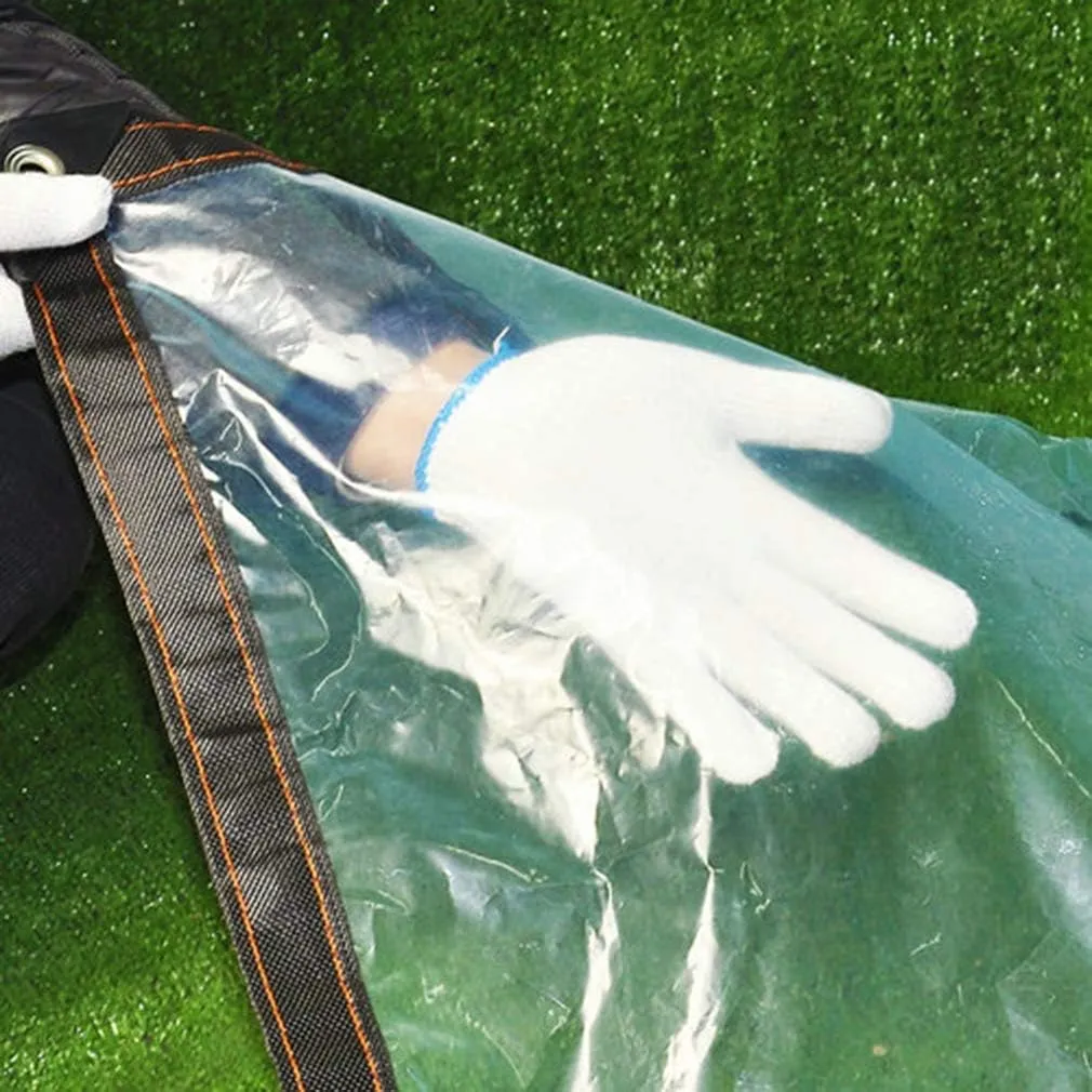 Waterproof Cover Tarp Tarpaulin Sheet,Sunshade Net, Shade Cloth, Heavy Duty Waterproof with Metal Grommets, Transparent Awning Insulation Plastic Film,120G/M²,a,5 * 8M