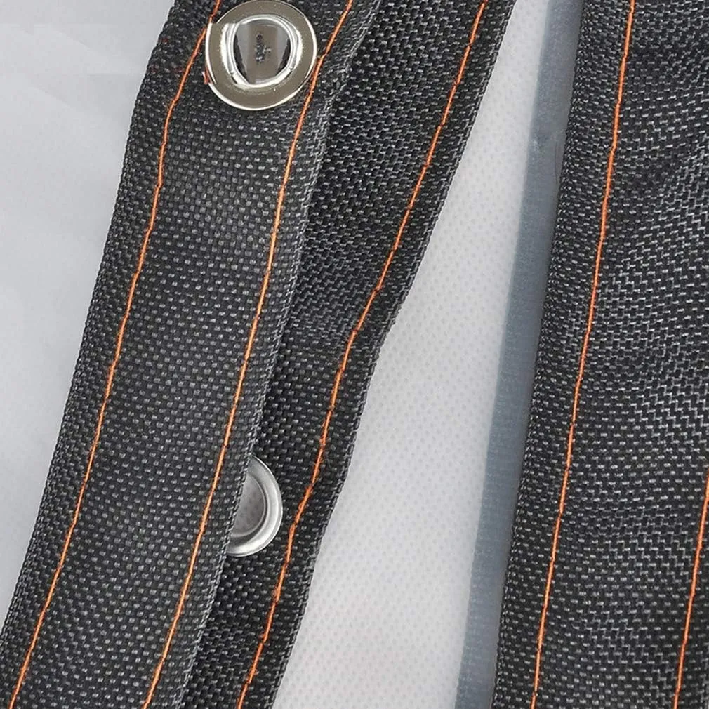 Waterproof Cover Tarp Tarpaulin Sheet,Sunshade Net, Shade Cloth, Heavy Duty Waterproof with Metal Grommets, Transparent Awning Insulation Plastic Film,120G/M²,a,5 * 8M