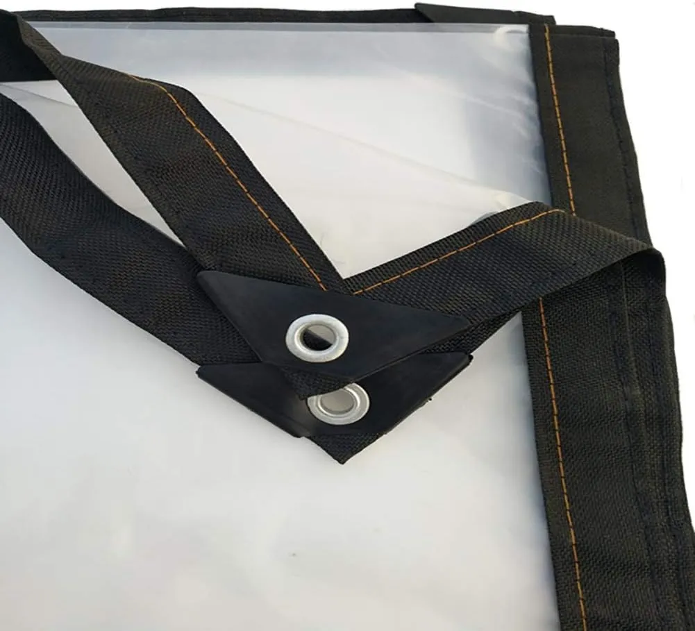 Waterproof Cover Tarp Tarpaulin Sheet,Sunshade Net, Shade Cloth, Outdoor Waterproof Plastic Film - with Metal Eyelet- 0.13Mm Thick,a,6 * 7M