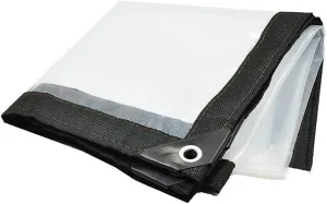 Waterproof Cover Tarp Tarpaulin Sheet,Sunshade Net, Shade Cloth, Tarpaulinlightweight Clear Anti-Rain, Outdoor Greenhouse Plastic Cover Balcony Window Insulation Film,a,3 * 6M
