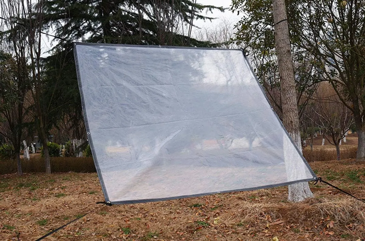 Waterproof Cover Tarp Tarpaulin Sheet,Sunshade Net, Shade Cloth, Waterproof Thicken Rainproof Plastic Sheet Insulation Greenhouse Film 120G/M²,a,3 * 3M