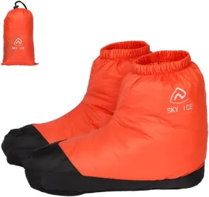 Waterproof Down Slipper Boots Lightweight Down Socks Stuffed Booties Down Feet Covers