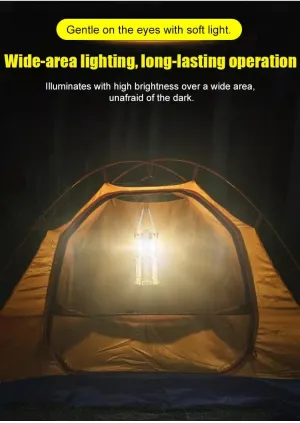Waterproof Multifunctional Solar Light, Muitifunctional Outdoor Lantern Foldable, Solar & USB Charging Camping Emergency Pendant Light, Charging for Phone, for Camp,Night Repair, Night Fishing (1)
