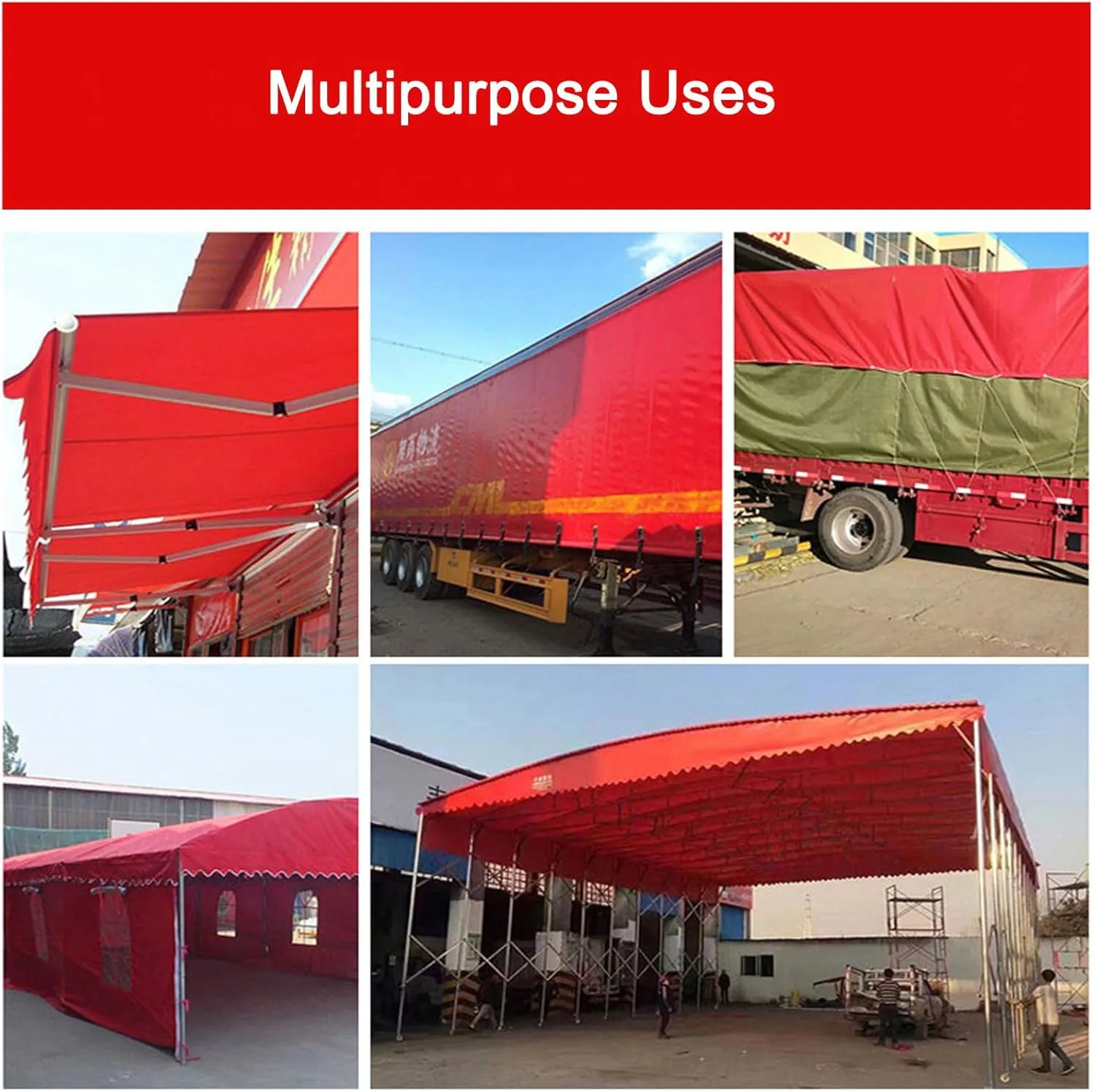 Waterproof Tarp 32.81x45.93ft, 0.5mm Thick Heavy Duty PVC Double Coated Waterproof Tarpaulin, with Grommets and Reinforced Edges, UV Protection, Tear Resistance, High Durability