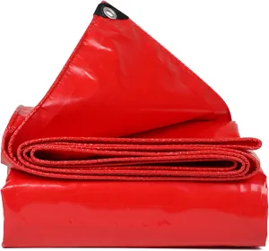 Waterproof Tarp 32.81x45.93ft, 0.5mm Thick Heavy Duty PVC Double Coated Waterproof Tarpaulin, with Grommets and Reinforced Edges, UV Protection, Tear Resistance, High Durability