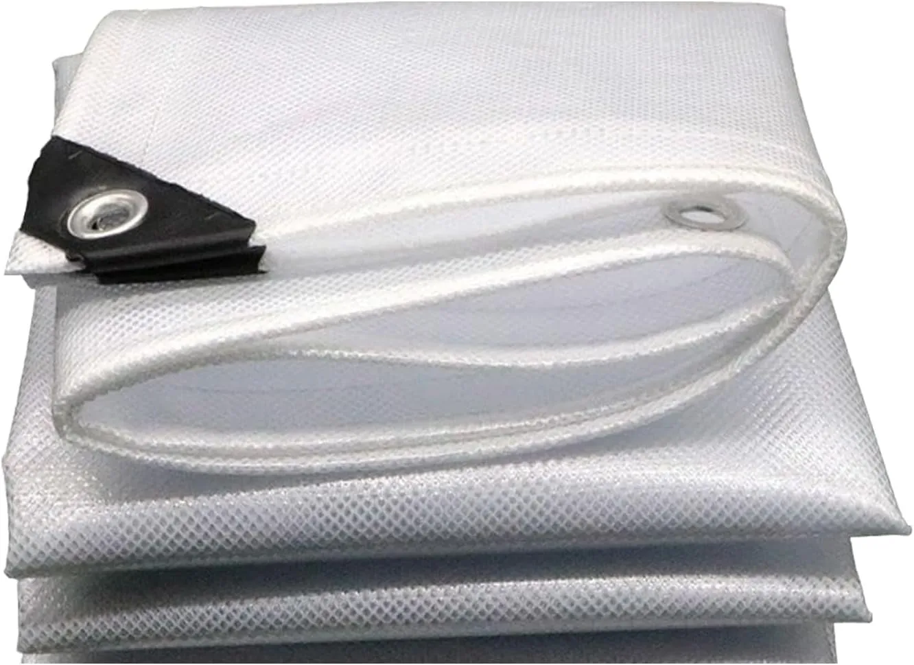 Waterproof Tarp Tarp for Under Tent Camping Tarp for Under Tent Multi Purpose Protective Cover Durable Waterproof Weather Proof Rip and Tear Resistant 4.92ft x 6.56ft White