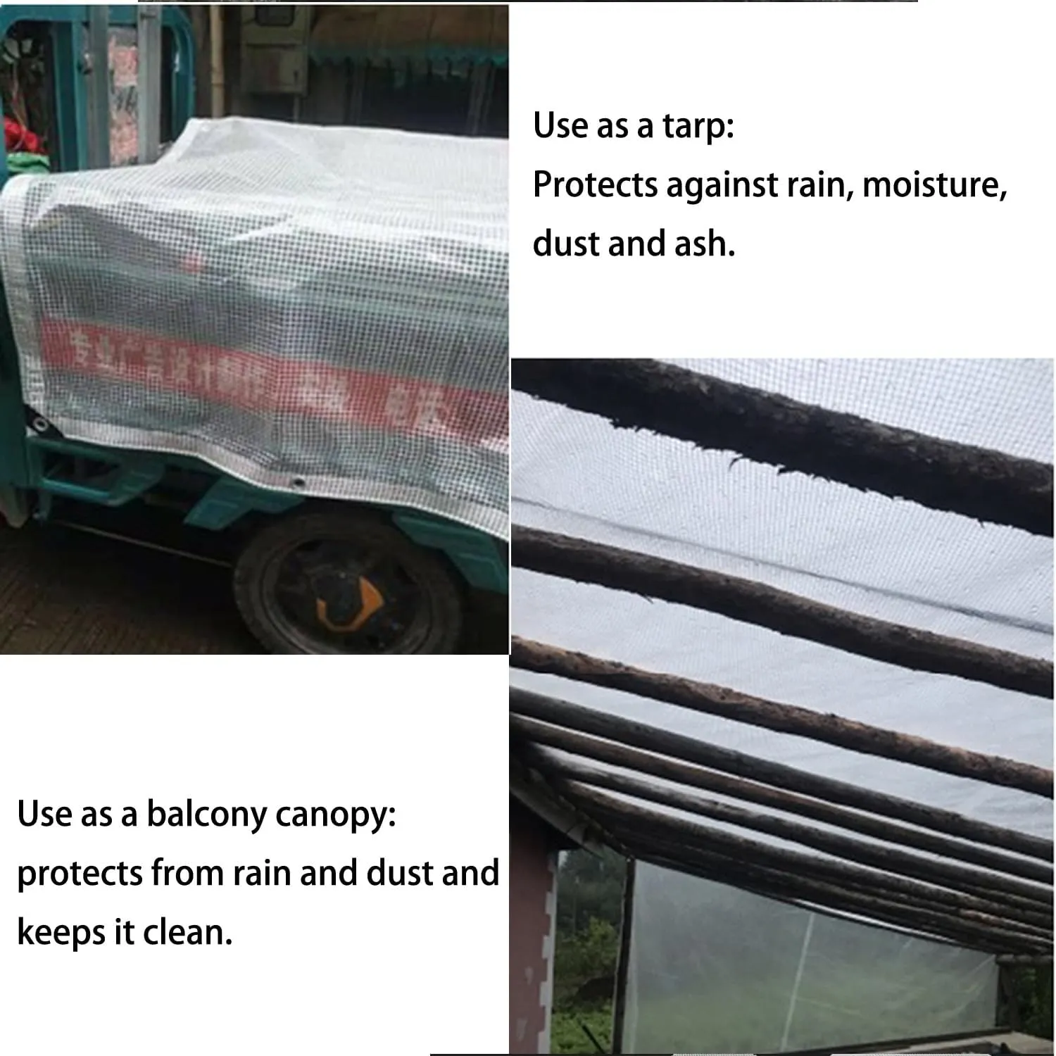 Waterproof Tarp Tarp for Under Tent Camping Tarp for Under Tent Multi Purpose Protective Cover Durable Waterproof Weather Proof Rip and Tear Resistant 4.92ft x 6.56ft White
