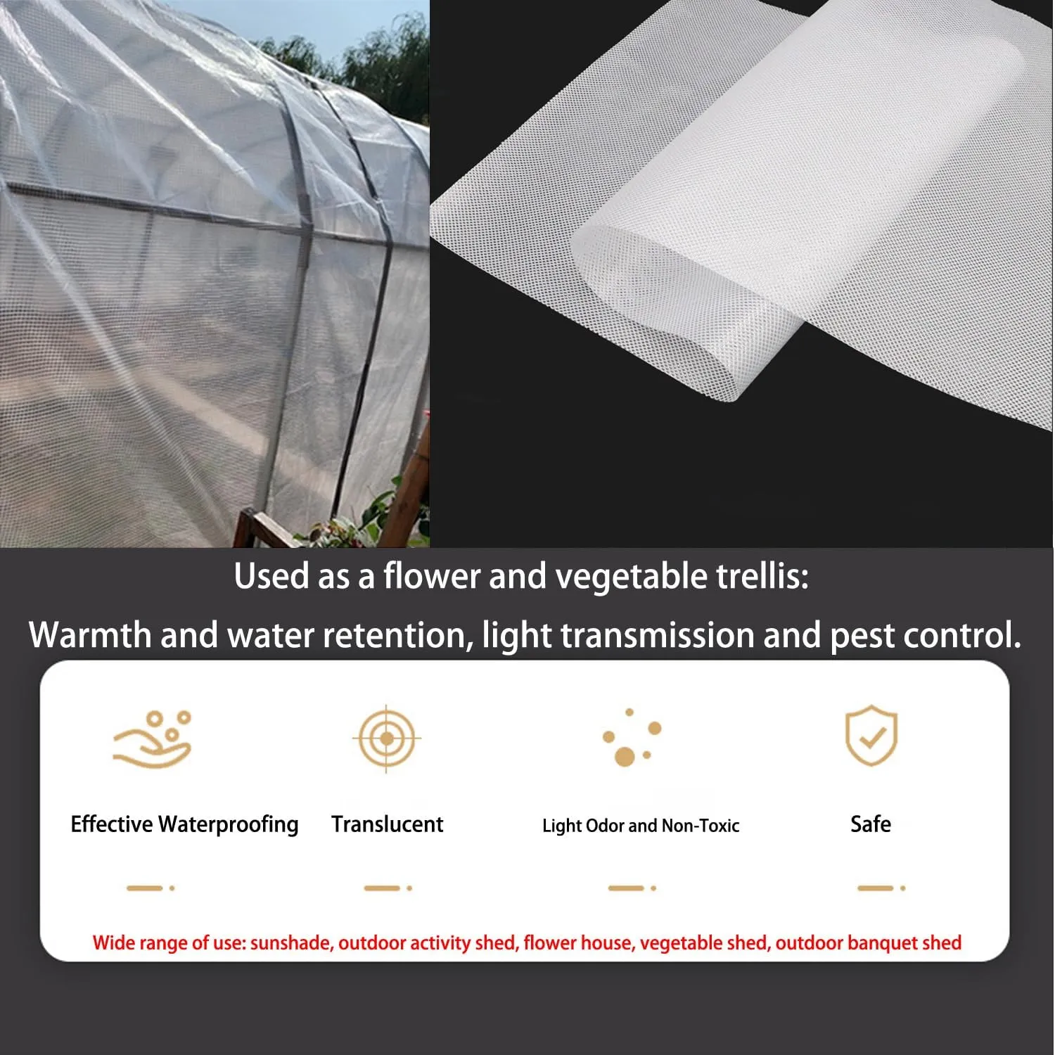 Waterproof Tarp Tarp for Under Tent Camping Tarp for Under Tent Multi Purpose Protective Cover Durable Waterproof Weather Proof Rip and Tear Resistant 4.92ft x 6.56ft White