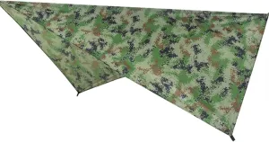 Watertight Rain Fly Tent Tarp Lightweight Portable Watertight Ripstop Easily Fold Sun Shelter Radiation Protection (Color : Camouflage, Size : A)