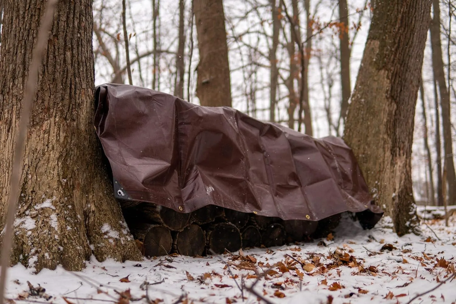 WHITEDUCK 12' x 16' Super Heavy Duty Poly Tarp Thick 16 Mil, Waterproof 100% UV Resistant Rip/Tear Proof Tarp w/Rustproof Grommets & Reinforced Edges (Finished Size: 11'6"x15'6")
