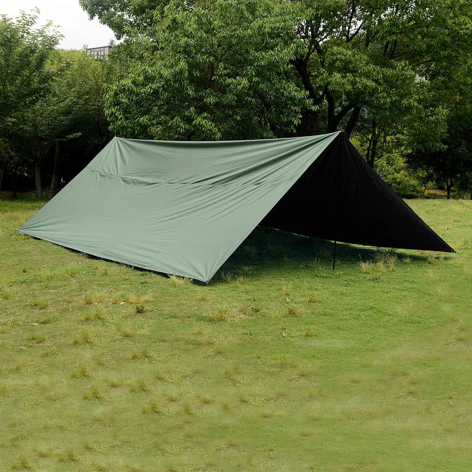 Wind Tour Portable Multifunctional Outdoor Camping Traveling Awning Backpacking Tarp Sunshade Lightweight UV Protection and PU 3000mm Waterproof Rain Fly Tarp Shelter (118 * 177 inches)