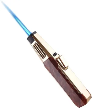 Windproof Jet Torch Lighter Solar Beam Torch Lighter with Safety Lock Adjustable Refillable Butane Lighter