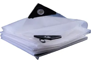 Windshield Soft Rubber Curtain Transparent Rain Cloth Poncho Plastic Cloth Dust Cloth Tent Waterproof Cloth Tarpaulin,Customizable(2MX2M)
