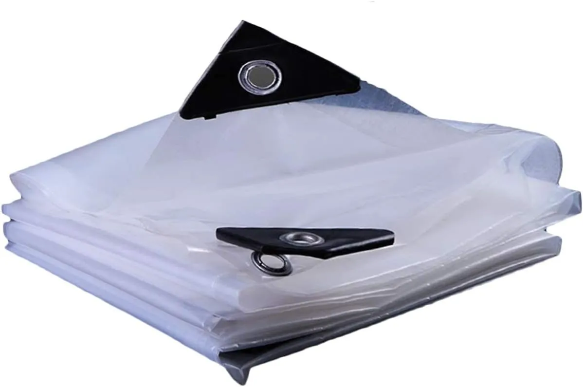 Windshield Soft Rubber Curtain Transparent Rain Cloth Poncho Plastic Cloth Dust Cloth Tent Waterproof Cloth Tarpaulin,Customizable(2MX2M)