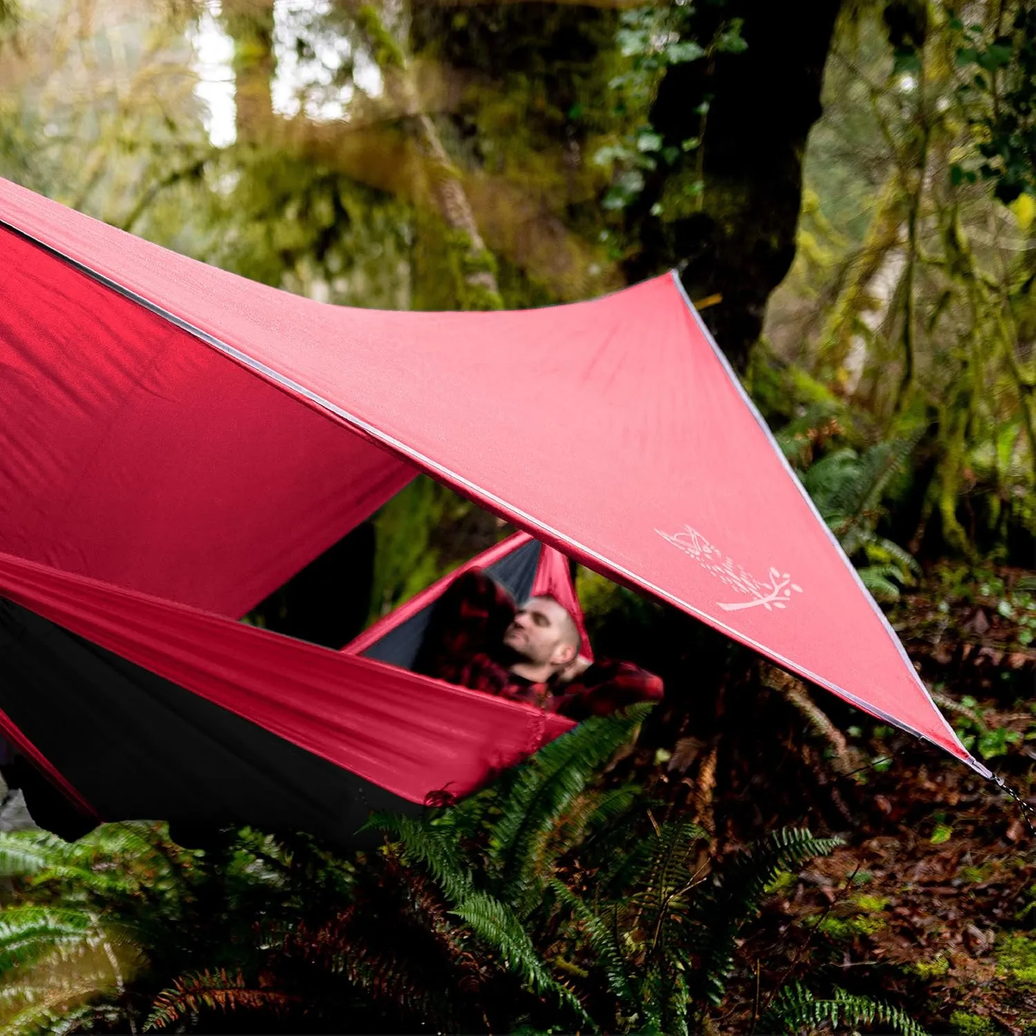 Wise Owl Outfitters Hammock Tarp, Hammock Tent - Rain Tarp for Camping Hammock - Camping Gear Must Haves w/Easy Set Up Including Tent Stakes and Carry Bag