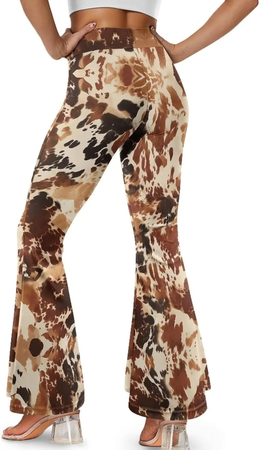 Women Flare Yoga Pants Y2K Leggings High Waisted Workout Pant