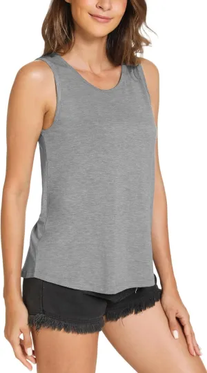 Women Tank Tops Loose Fit Summer Basic Sleeveless Tops Bamboo Viscose Pajama Shirts