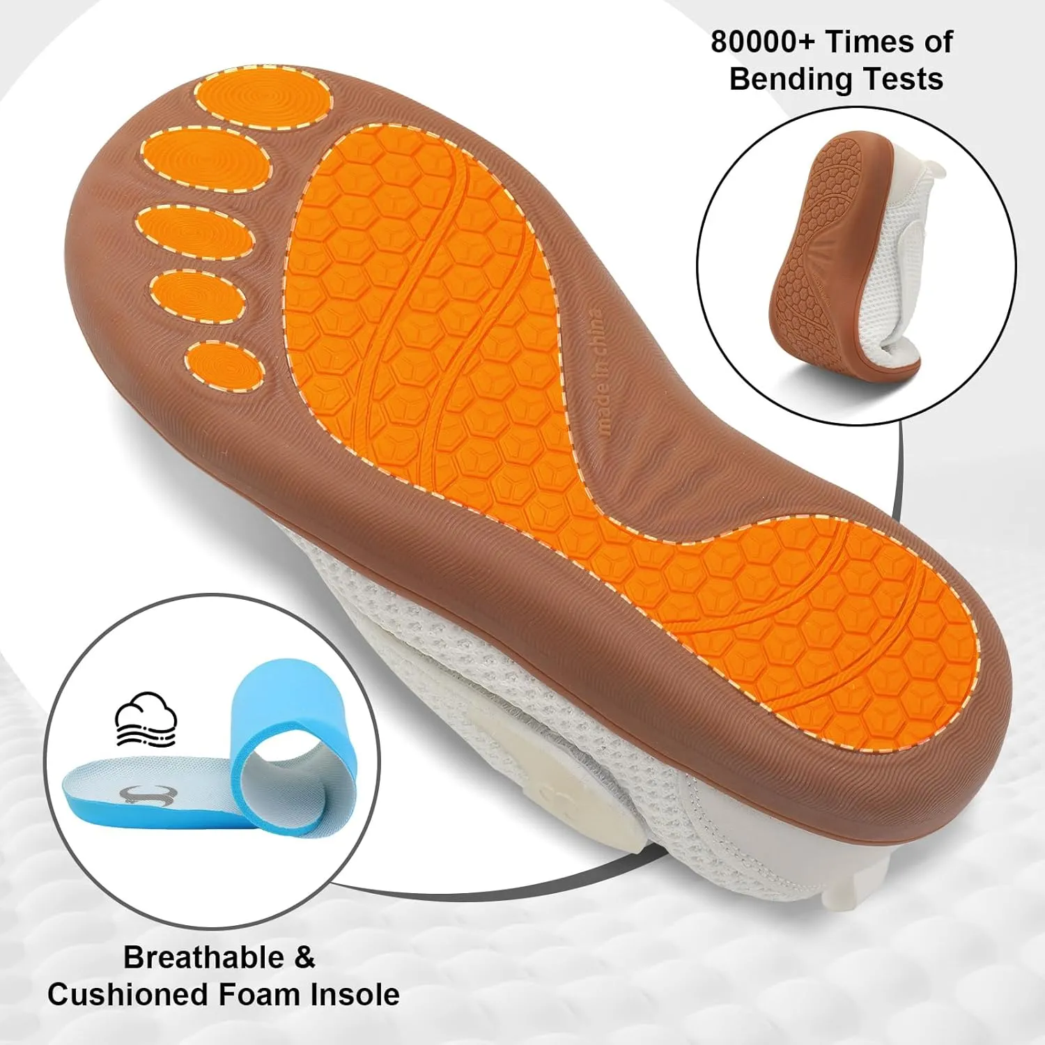 Womens Walking Shoes Comfortable Wide Diabetic Shoes Adjustable Neuropathy Bunion Swollen Feet Nursing Shoe Breathable Zero Drop Barefoot Casual Sneakers